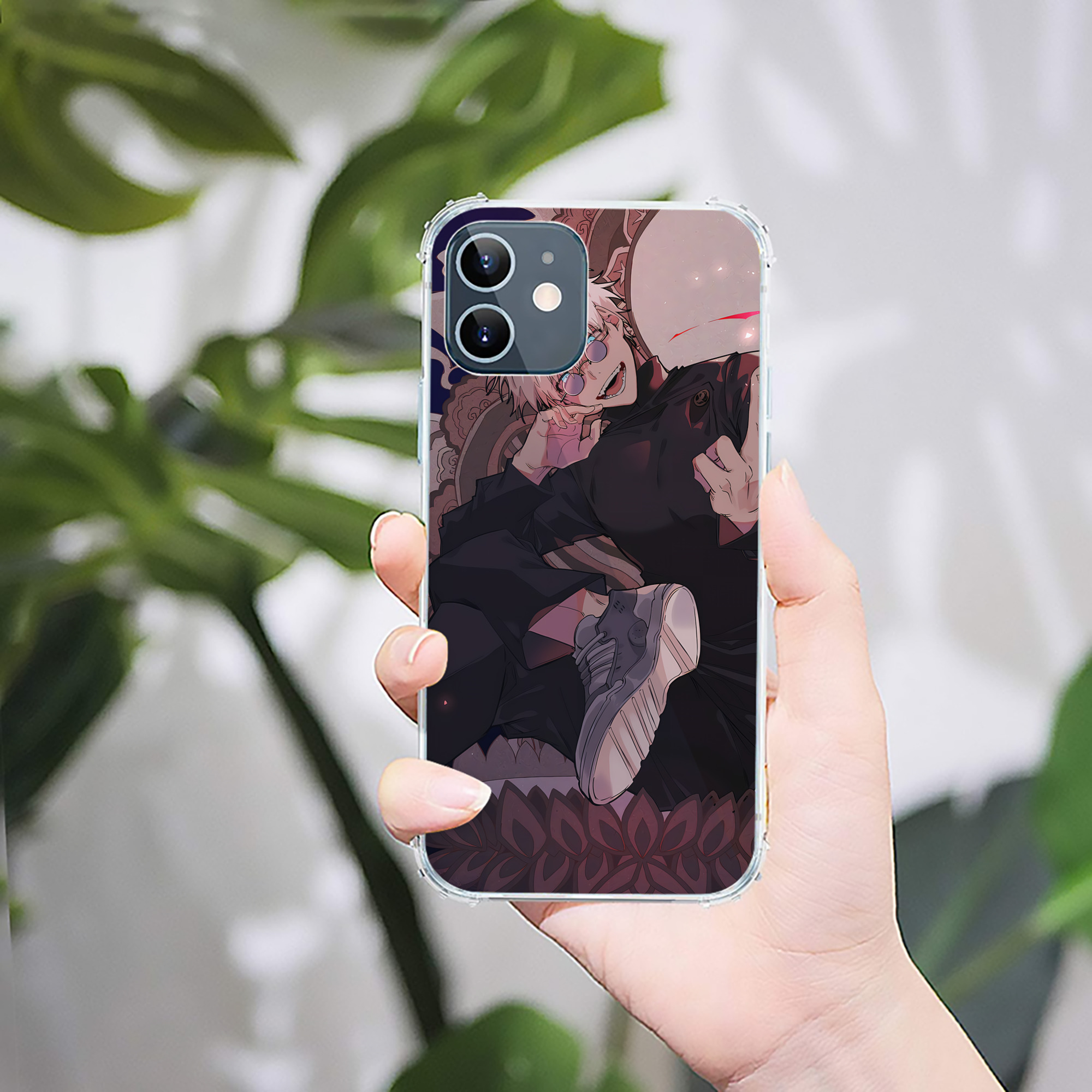 （画像用） 呪術廻戦 Jujutsu Kaisen 【iPhone 12シリーズ対応】透明スマホケース（クリアソフトケース）
